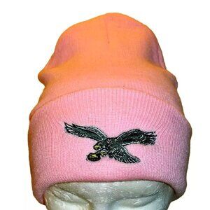 Philadelphia Eagles Womens All Pink Beanie Winter Hat Cap New Nfl